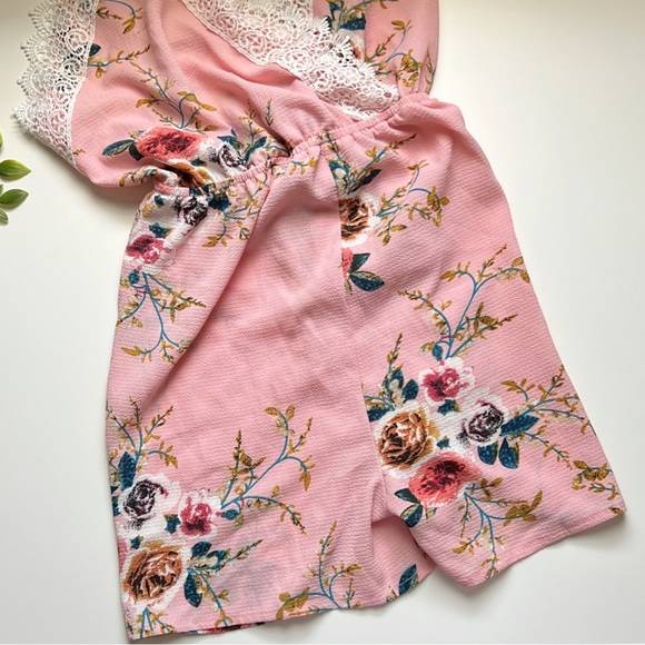 NWOT pat pat mommy & me pink floral romper - Picture 5 of 8